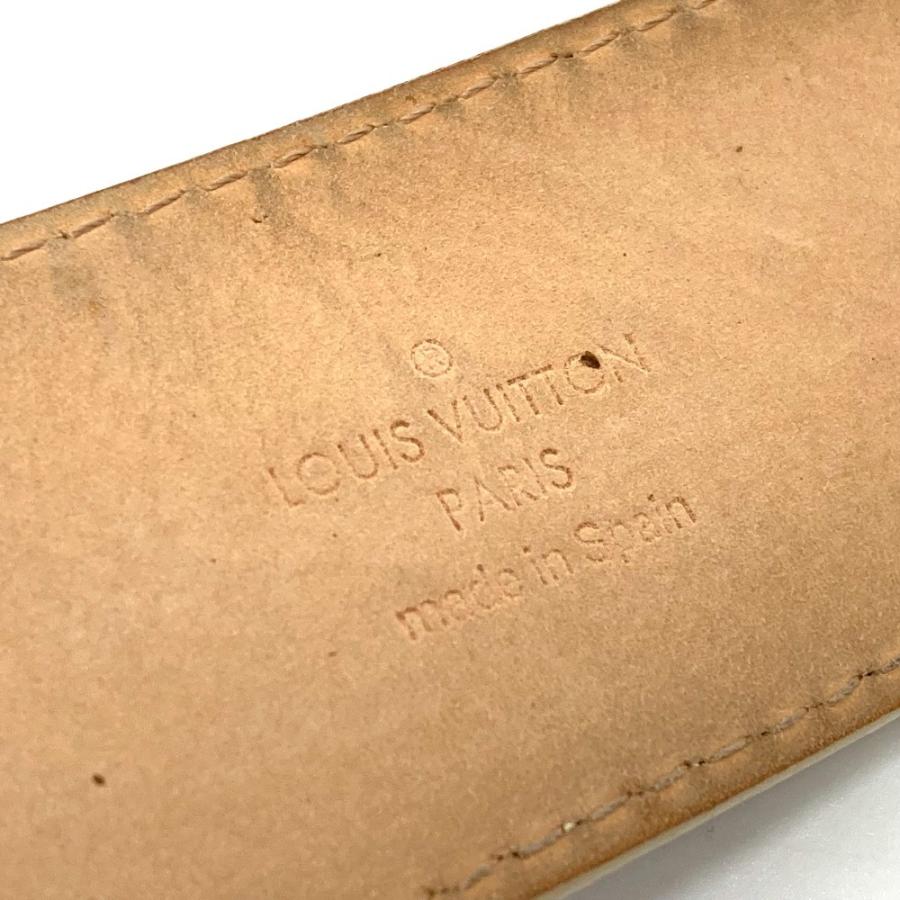 LOUIS VUITTON ルイヴィトン M9609 LV サンチュール イニシアル ピン式バックル  ダミエアズール ベルト ホワイト ユニセックス【中古】 | LOUIS VUITTON | 05