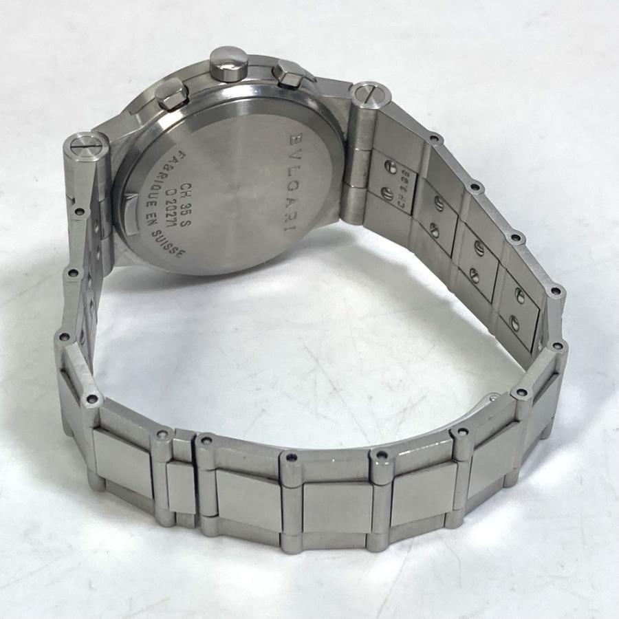 BVLGARI ブルガリ CH35S ディアゴノ スポーツ クロノ クォーツ デイト 腕時計 SS シルバー メンズ【中古】 | BVLGARI | 04