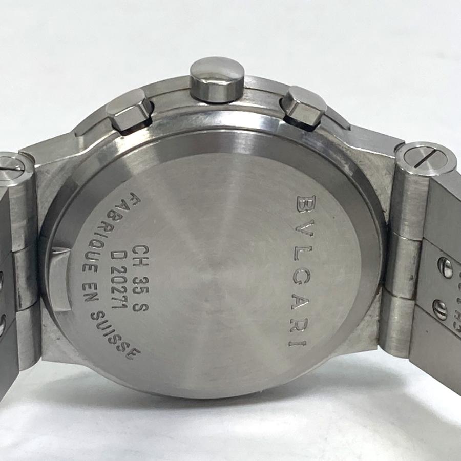 BVLGARI ブルガリ CH35S ディアゴノ スポーツ クロノ クォーツ デイト 腕時計 SS シルバー メンズ【中古】 | BVLGARI | 05