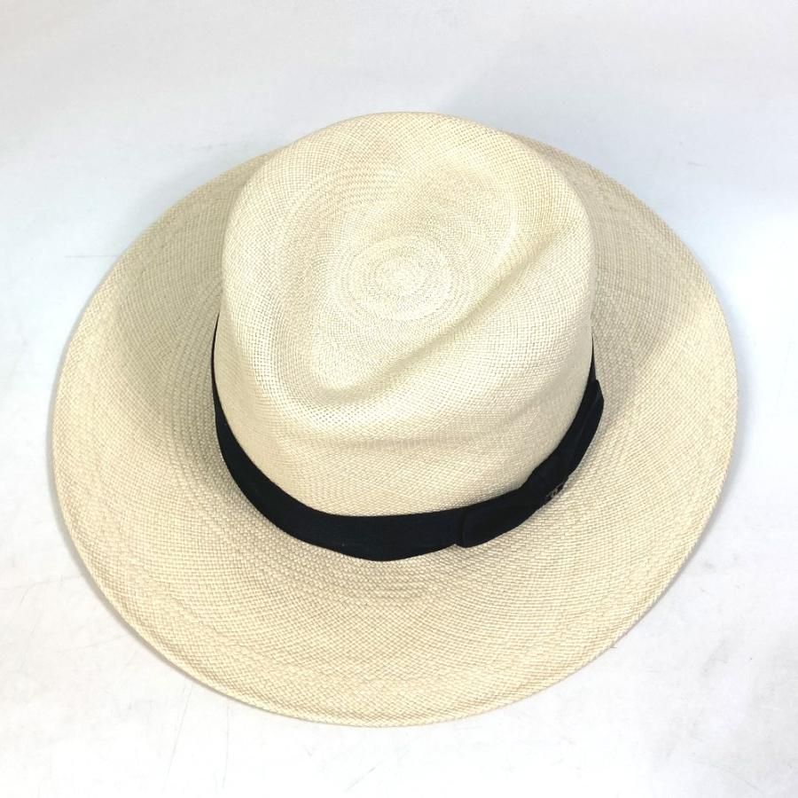 CHANEL シャネル CC ココマーク グログランリボン 19V ハット ストローハット 帽子 ストロー ベージュ レディース【中古】 | CHANEL | 07