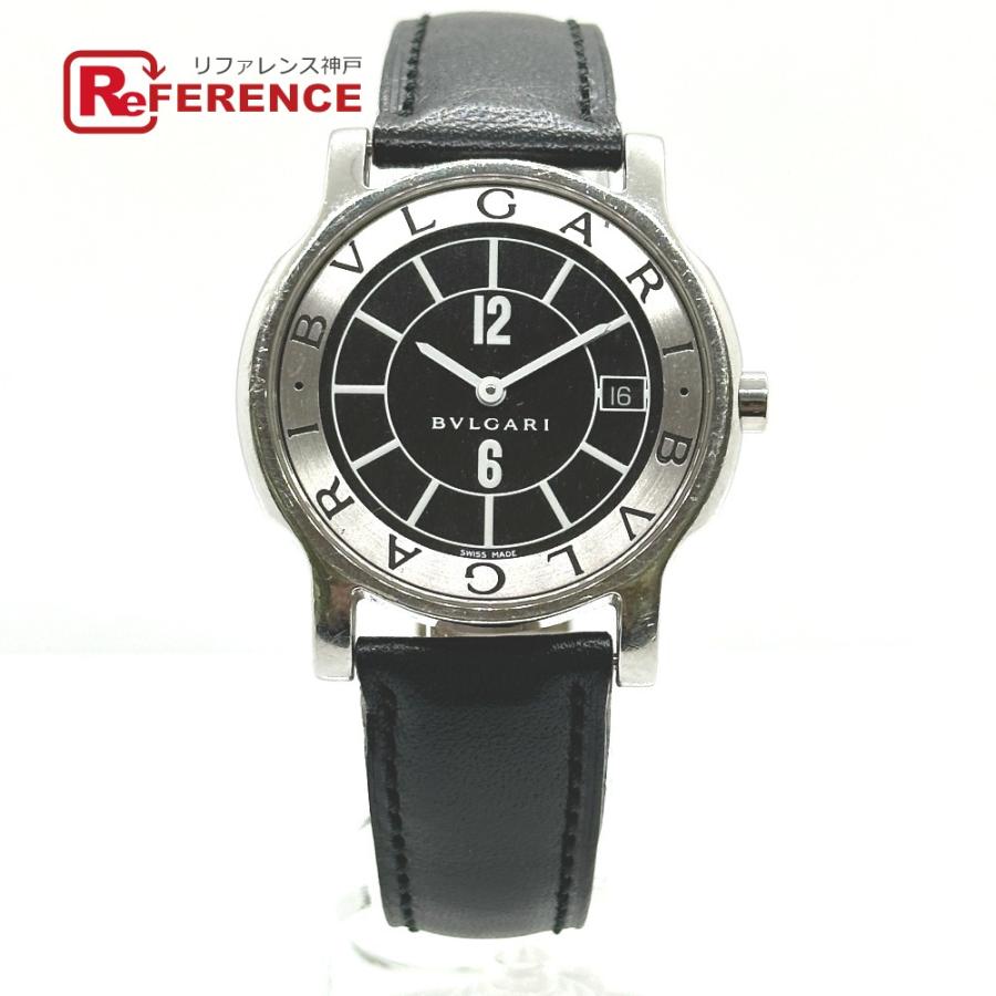 BVLGARI ブルガリ ST35S ソロテンポ クォーツ デイト 腕時計 SS シルバー メンズ【中古】 | BVLGARI