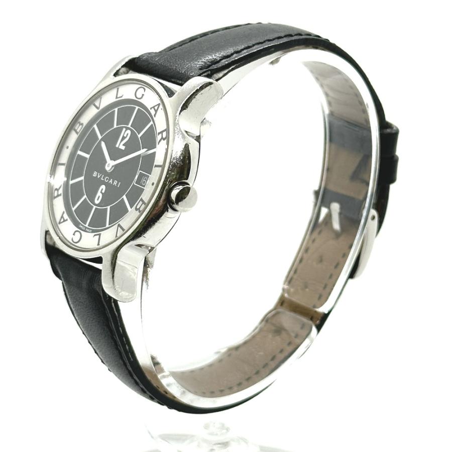 BVLGARI ブルガリ ST35S ソロテンポ クォーツ デイト 腕時計 SS シルバー メンズ【中古】 | BVLGARI | 01