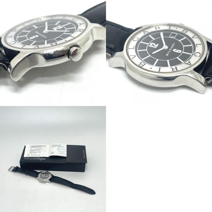 BVLGARI ブルガリ ST35S ソロテンポ クォーツ デイト 腕時計 SS シルバー メンズ【中古】 | BVLGARI | 09