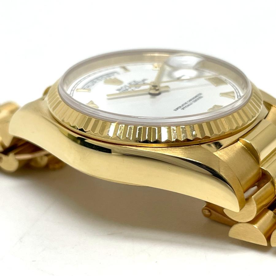 ROLEX ロレックス 18038 デイデイト ローマ文字盤 自動巻き 金無垢 腕時計 K18 ゴールド メンズ【中古】 | ROLEX | 08
