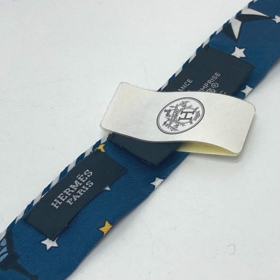 HERMES エルメス ツイリー ドールキャンディ エルメス パリ ステーション スカーフ シルク ブルー系 レディース【中古】未使用 | HERMES | 03