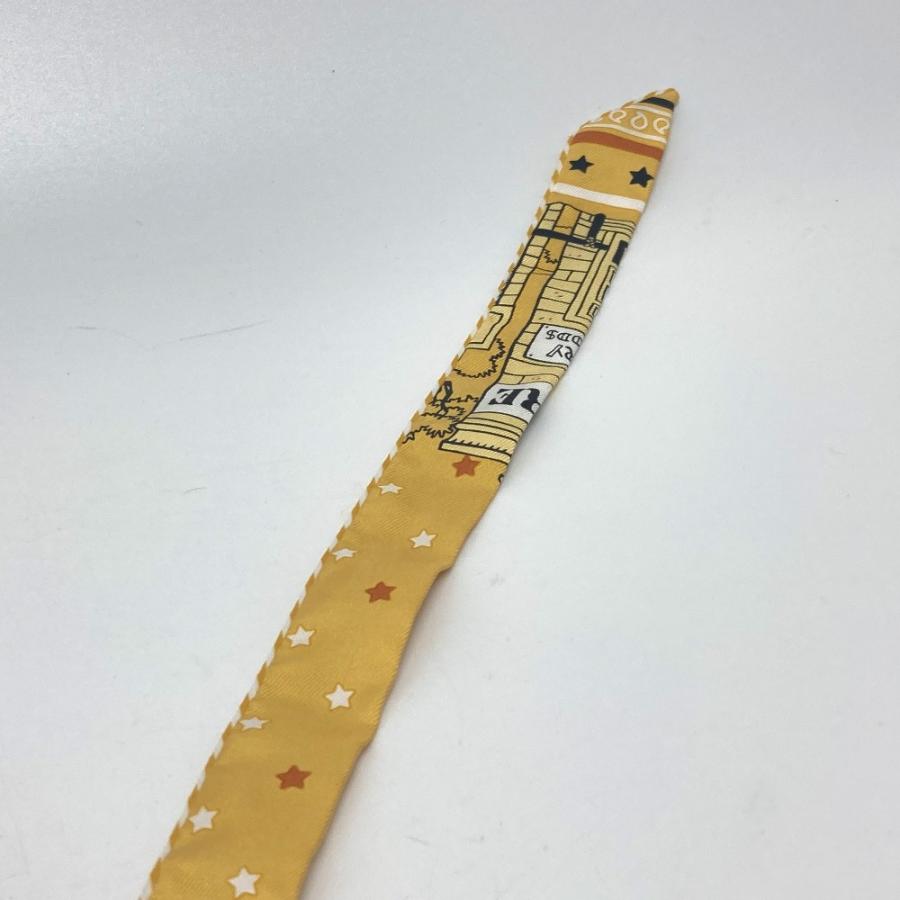 HERMES エルメス ツイリー ドールキャンディ エルメス パリ ステーション スカーフ シルク イエロー レディース【中古】新品同様 | HERMES | 03