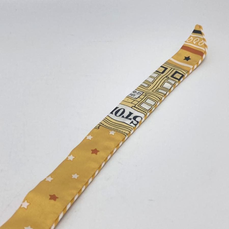 HERMES エルメス ツイリー ドールキャンディ エルメス パリ ステーション スカーフ シルク イエロー レディース【中古】新品同様 | HERMES | 04