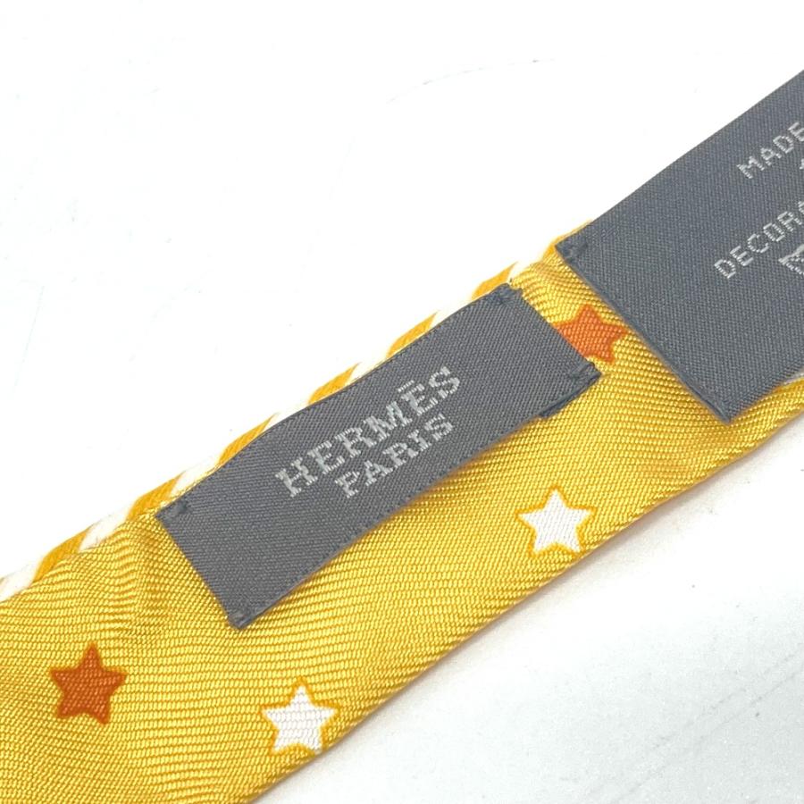HERMES エルメス ツイリー ドールキャンディ エルメス パリ ステーション スカーフ シルク イエロー レディース【中古】新品同様 | HERMES | 07