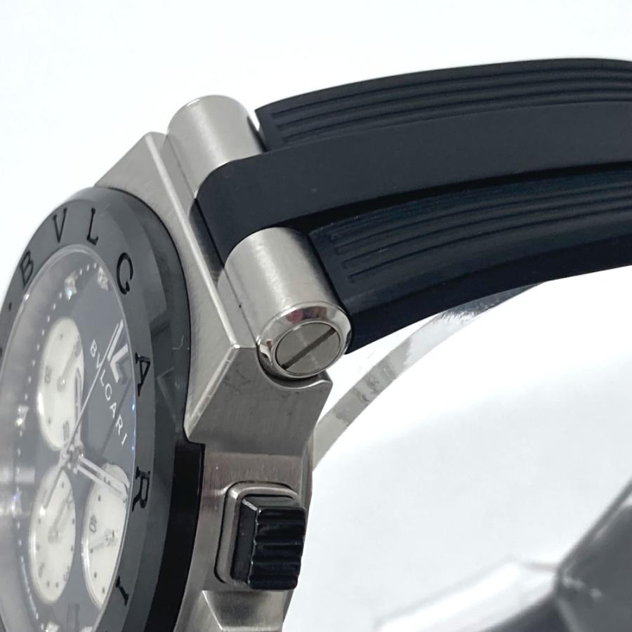 BVLGARI ブルガリ DG37SCCH ディアゴノ クロノグラフ ホワイトシェル 8PD 自動巻き デイト 腕時計 SS シルバー メンズ【中古】 | BVLGARI | 03