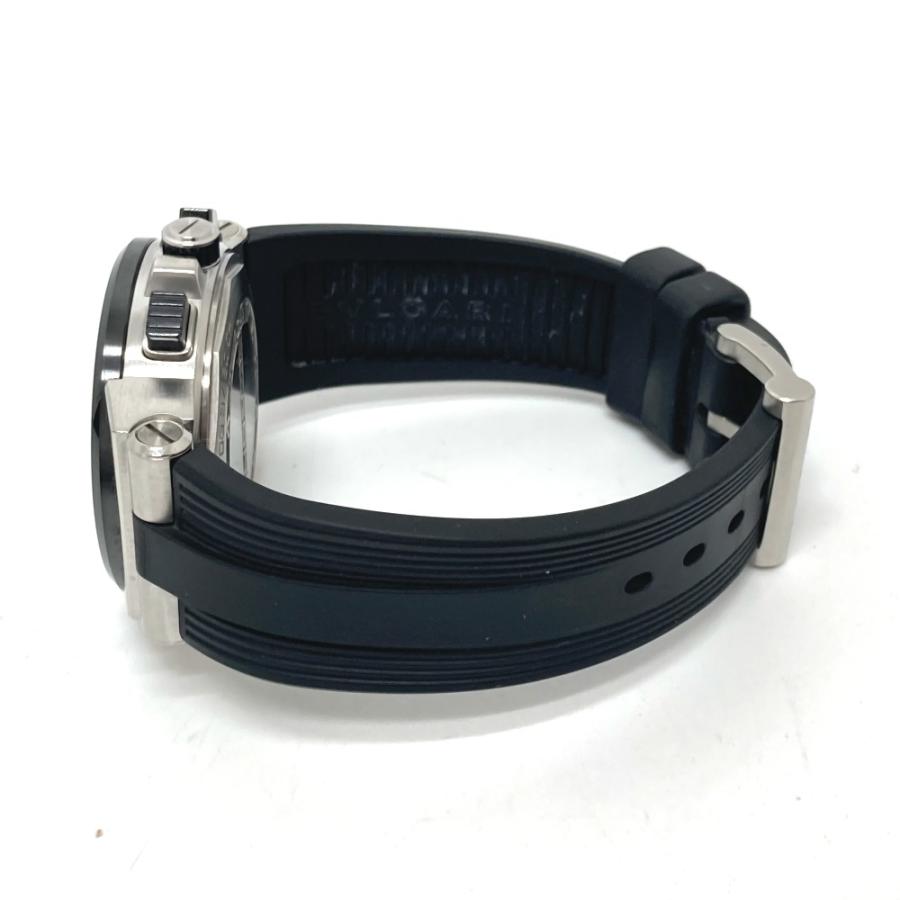 BVLGARI ブルガリ DG37SCCH ディアゴノ クロノグラフ ホワイトシェル 8PD 自動巻き デイト 腕時計 SS シルバー メンズ【中古】 | BVLGARI | 05