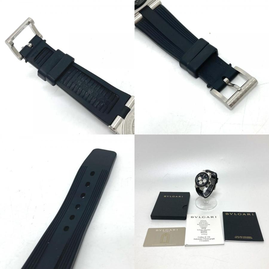 BVLGARI ブルガリ DG37SCCH ディアゴノ クロノグラフ ホワイトシェル 8PD 自動巻き デイト 腕時計 SS シルバー メンズ【中古】 | BVLGARI | 09