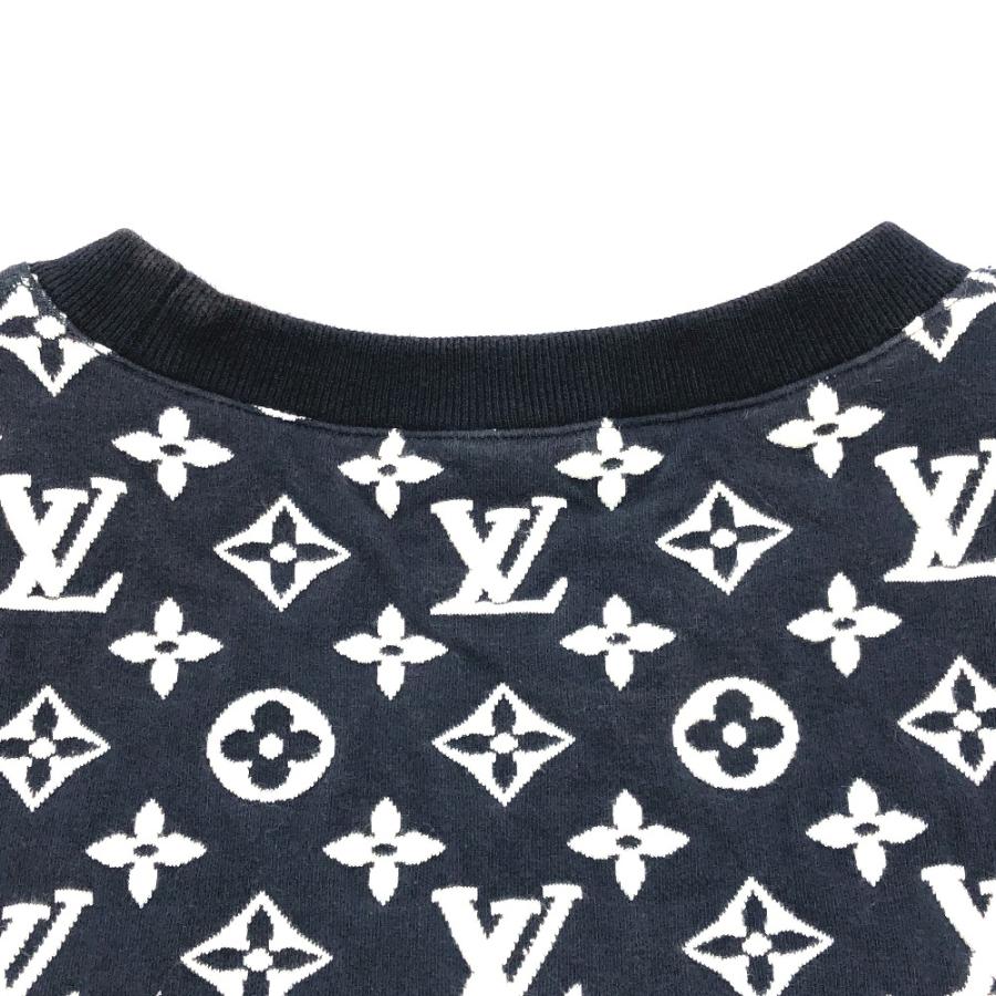 LOUIS VUITTON ルイヴィトン ジャガード オーバーサイズ クルーネック フルモノグラム スウェット ネイビー メンズ【中古】 | LOUIS VUITTON | 03