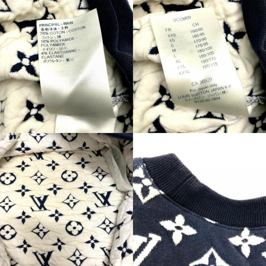 LOUIS VUITTON ルイヴィトン ジャガード オーバーサイズ クルーネック フルモノグラム スウェット ネイビー メンズ【中古】 | LOUIS VUITTON | 09
