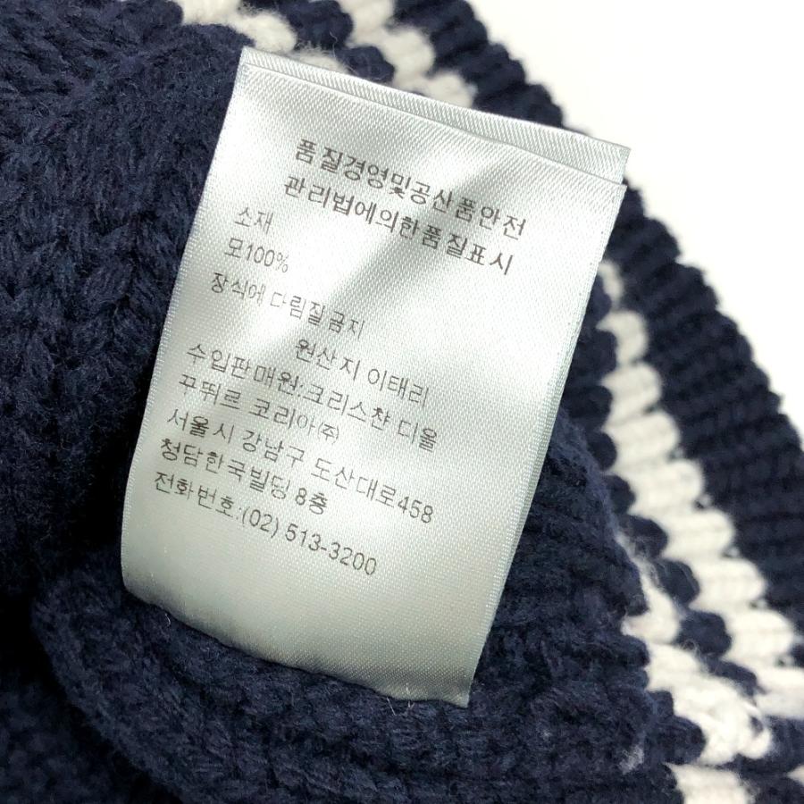 Dior ディオール 033M630AT171 ショーンステューシー 長袖 ニット ロゴ セーター ネイビー×ホワイト. メンズ【中古】 |  | 07