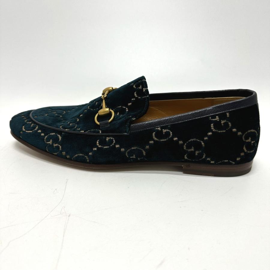GUCCI グッチ 430088 ホースビット GG ローファー ネイビー系 メンズ【中古】 | GUCCI | 01