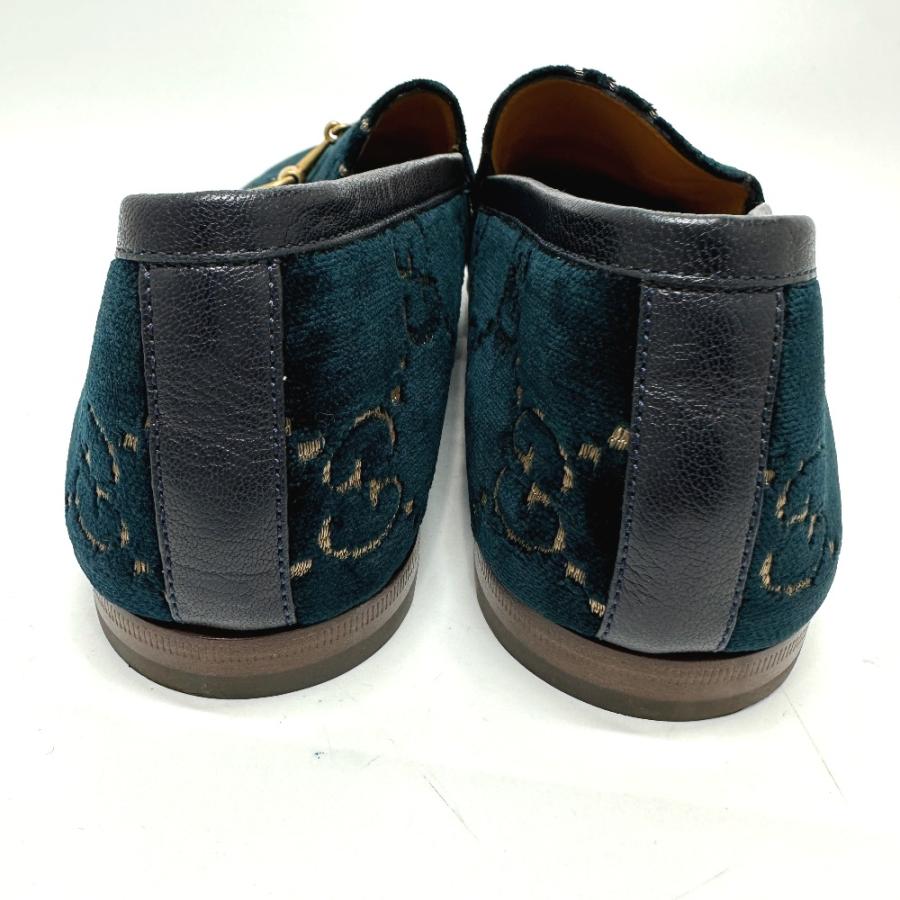 GUCCI グッチ 430088 ホースビット GG ローファー ネイビー系 メンズ【中古】 | GUCCI | 08