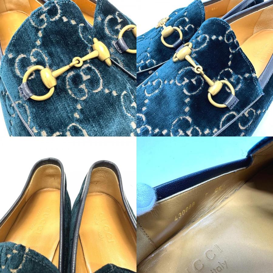 GUCCI グッチ 430088 ホースビット GG ローファー ネイビー系 メンズ【中古】 | GUCCI | 09