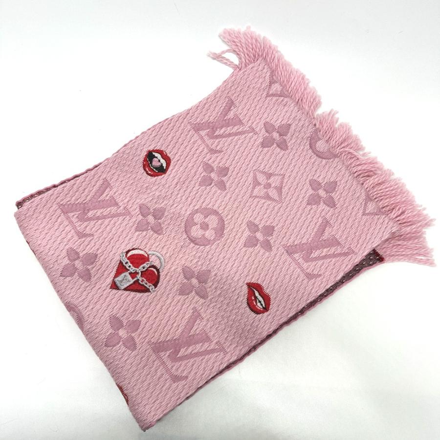 LOUIS VUITTON ルイヴィトン M76178 エシャルプ・ロゴマニア ラッキー モノグラム マフラー ピンク レディース【中古】 | LOUIS VUITTON | 02