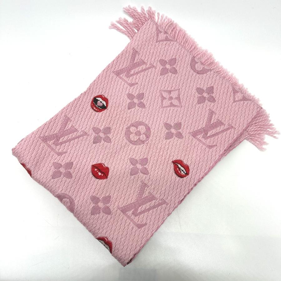 LOUIS VUITTON ルイヴィトン M76178 エシャルプ・ロゴマニア ラッキー モノグラム マフラー ピンク レディース【中古】 | LOUIS VUITTON | 04