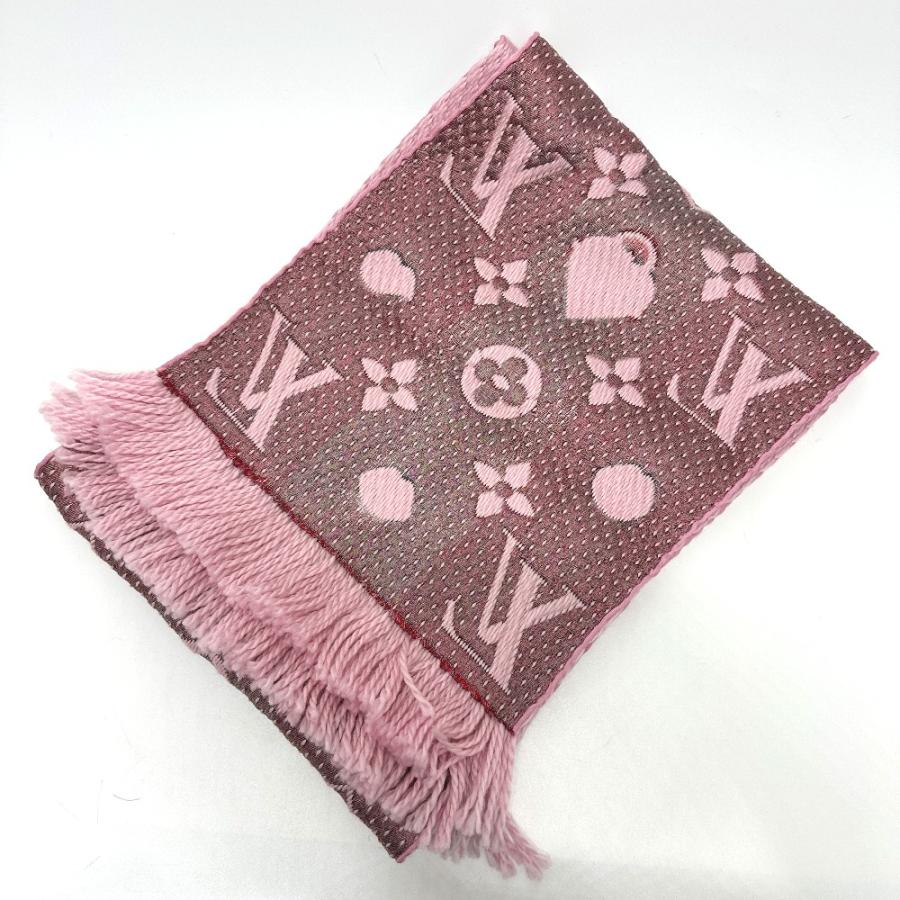 LOUIS VUITTON ルイヴィトン M76178 エシャルプ・ロゴマニア ラッキー モノグラム マフラー ピンク レディース【中古】 | LOUIS VUITTON | 05