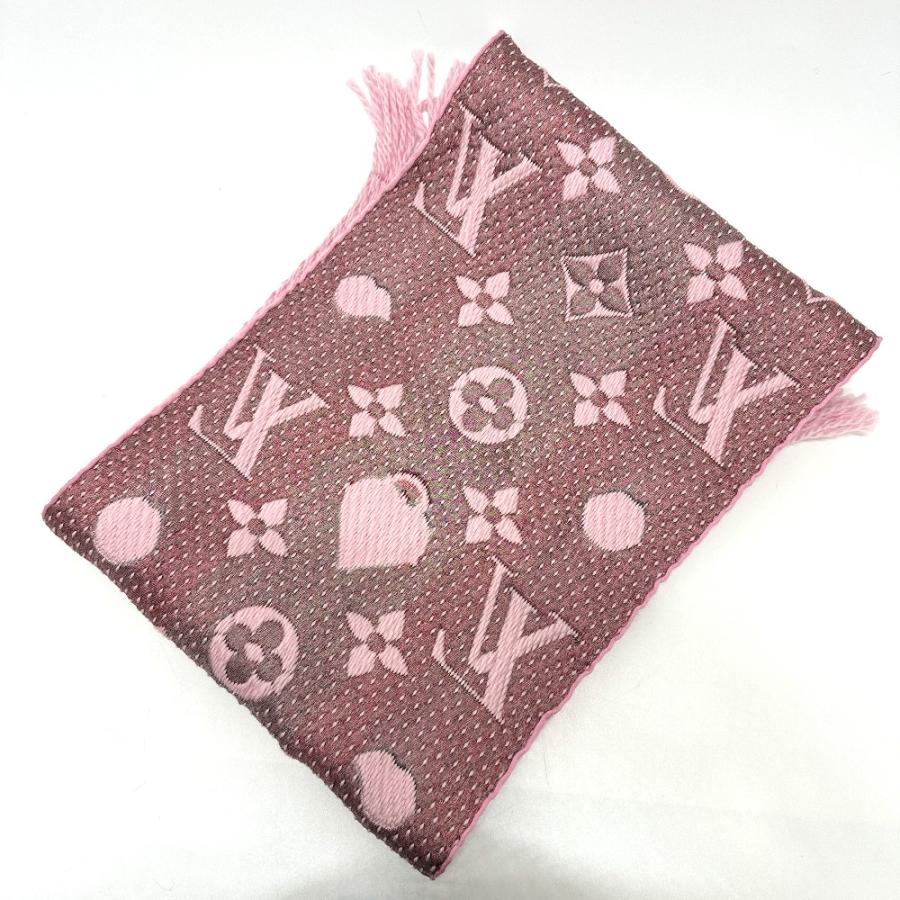 LOUIS VUITTON ルイヴィトン M76178 エシャルプ・ロゴマニア ラッキー モノグラム マフラー ピンク レディース【中古】 | LOUIS VUITTON | 07