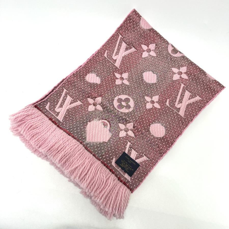 LOUIS VUITTON ルイヴィトン M76178 エシャルプ・ロゴマニア ラッキー モノグラム マフラー ピンク レディース【中古】 | LOUIS VUITTON | 08