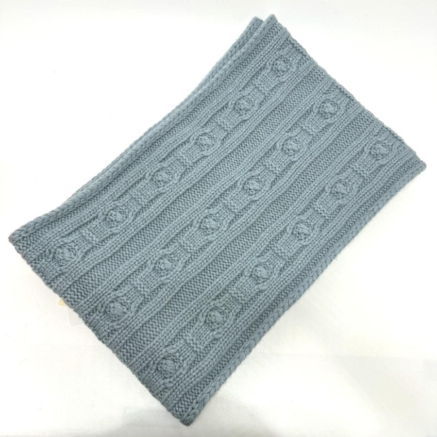 未使用 HERMES エルメス トリ マイヨン ブリュム マフラー ブルー レディース【中古】 | HERMES | 07