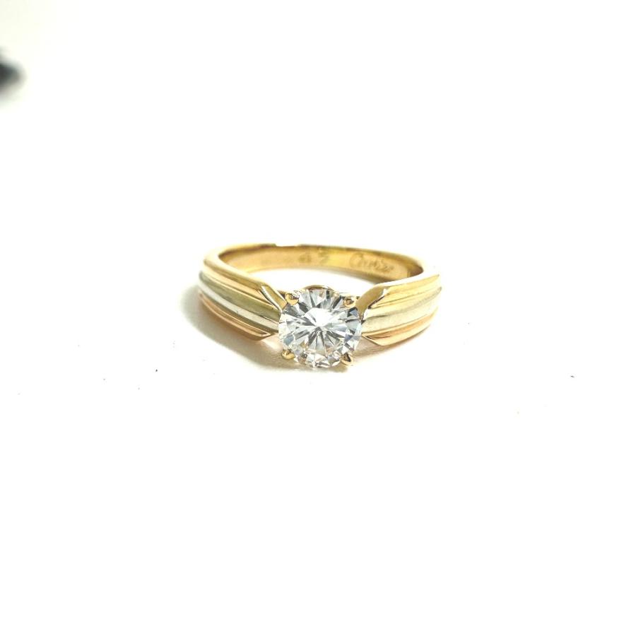 美品 CARTIER カルティエ トリニティ ダイヤモンド ソリテール リング・指輪 ゴールド レディース【中古】 | Cartier | 01