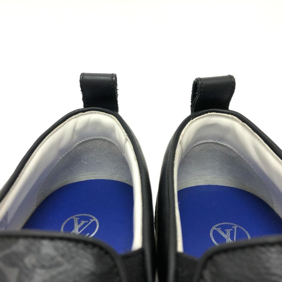 LOUIS VUITTON ルイヴィトン フラグメント シューズ モノグラムエクリプス スリッポン ブラック メンズ【中古】 | LOUIS VUITTON | 08