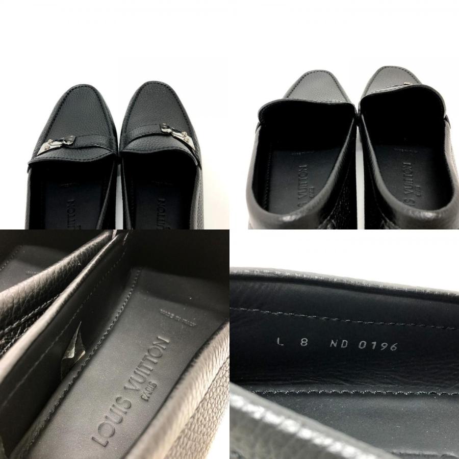 美品 LOUIS VUITTON ルイヴィトン ドライビングシューズ シューズ ローファー ブラック メンズ【中古】 | LOUIS VUITTON | 09