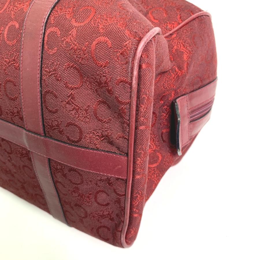 CELINE セリーヌ Cマカダム 馬車 ヴィンテージ ハンドバッグ ボストンバッグ キャンバス/レザー レッド レディース.【中古】 | CELINE | 05