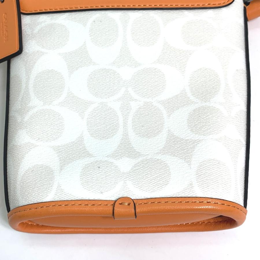COACH コーチ C3134 シグネチャー ショルダーバッグ PVC/レザー オレンジ ユニセックス【中古】 | COACH | 04