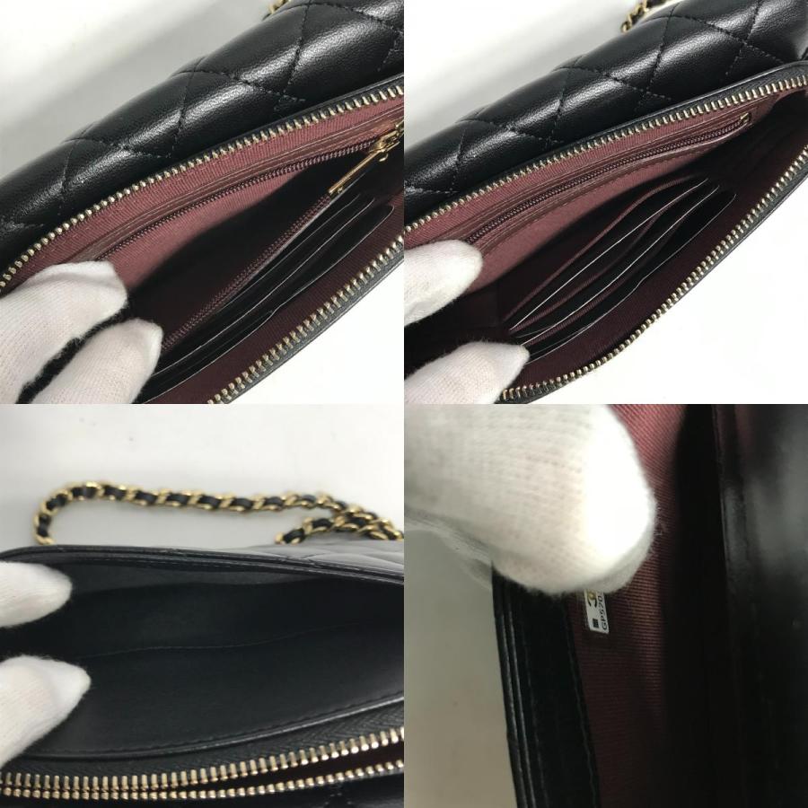 新品同様 CHANEL シャネル AP2096 マトラッセ チェーンウォレット 斜め掛け 長財布 フォンケースウォレット ショルダーバッグ【中古】 | CHANEL | 09