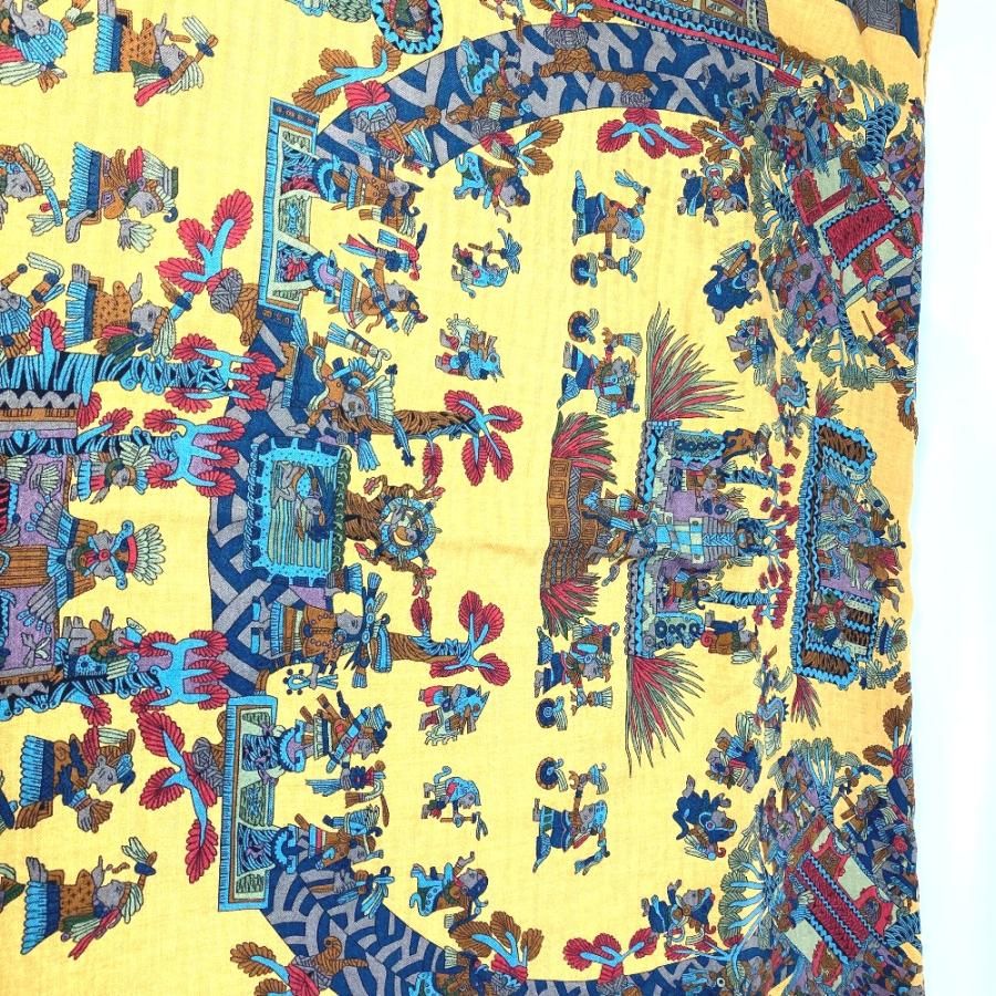 HERMES エルメス カレ ジェアン 140 ストール  マフラー ショール ブラウン レディース【中古】 | HERMES | 01