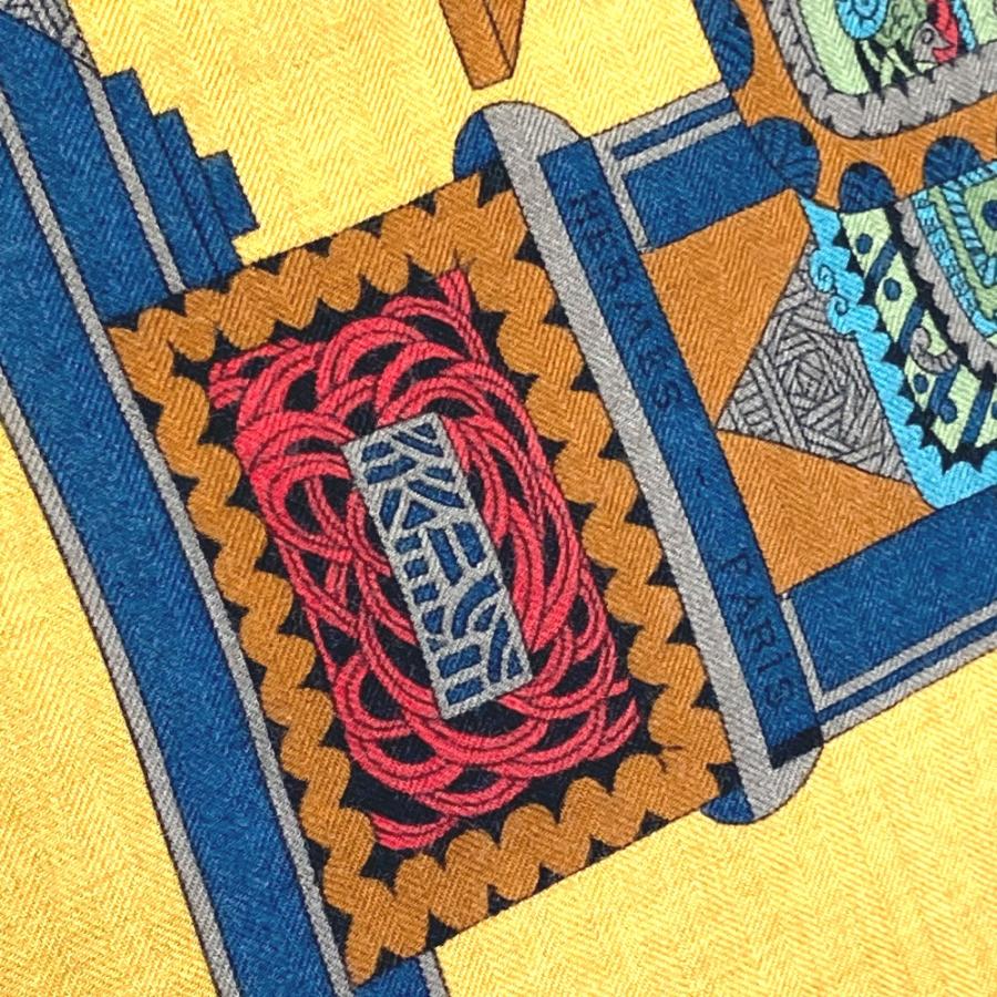 HERMES エルメス カレ ジェアン 140 ストール  マフラー ショール ブラウン レディース【中古】 | HERMES | 04