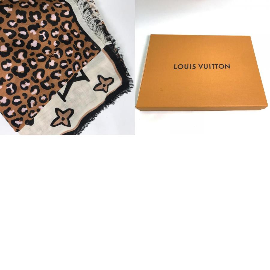 LOUIS VUITTON ルイヴィトン M00421 エトール・ワイルドアットハート マフラー ストール レオパード 豹柄 ヒョウ モノグラム 【中古】｜reference｜10