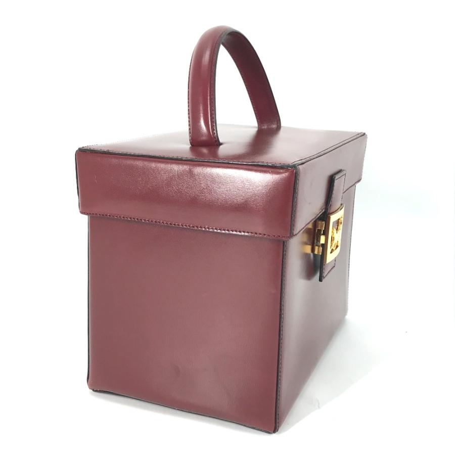 CELINE セリーヌ バニティ 馬車金具 ボックス BOX カバン ミラー付き 