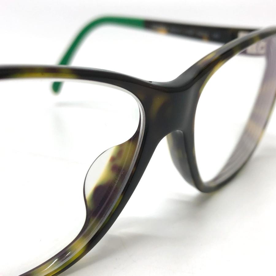 CHANEL シャネル 3230-A めがね メガネ メガネ CC ココマーク 眼鏡 ブラウン/グリーン レディース【中古】 | CHANEL | 08
