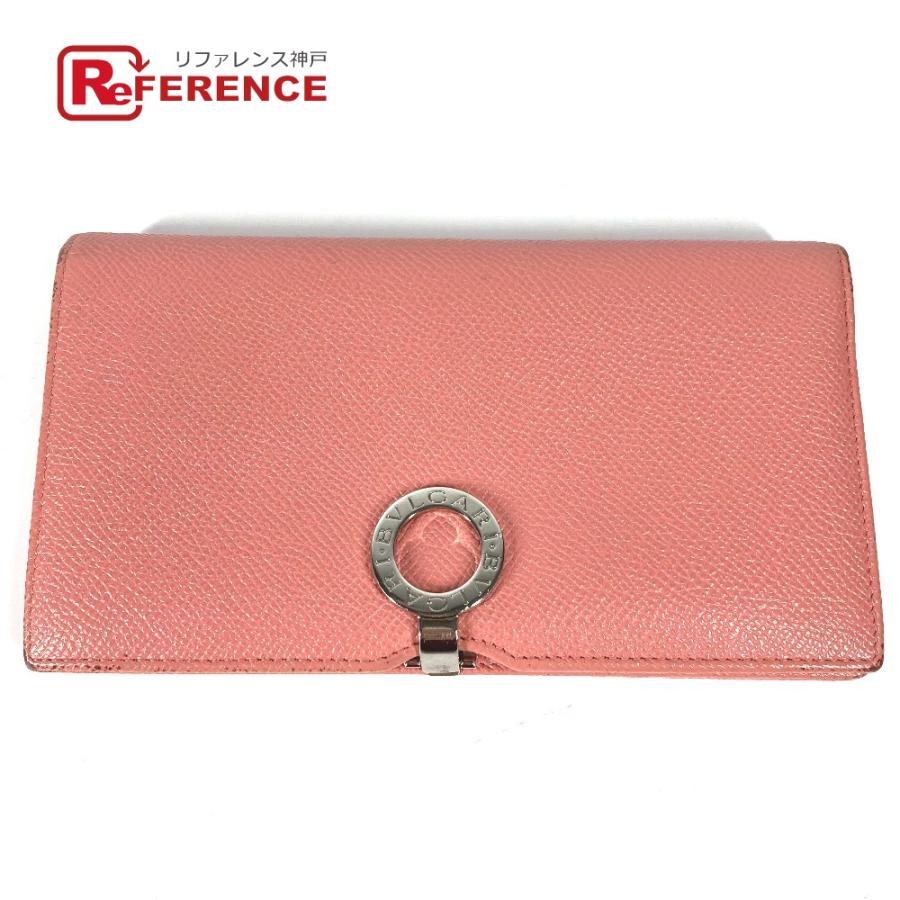 BVLGARI ブルガリ ロゴクリップ ロングウォレット 2つ折り ブルガリブルガリ 長財布 ピンク メンズ【中古】 | BVLGARI