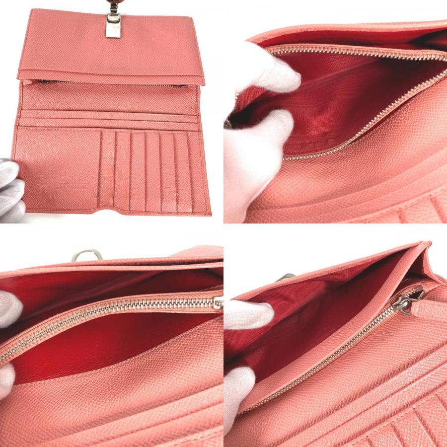 BVLGARI ブルガリ ロゴクリップ ロングウォレット 2つ折り ブルガリブルガリ 長財布 ピンク メンズ【中古】 | BVLGARI | 09