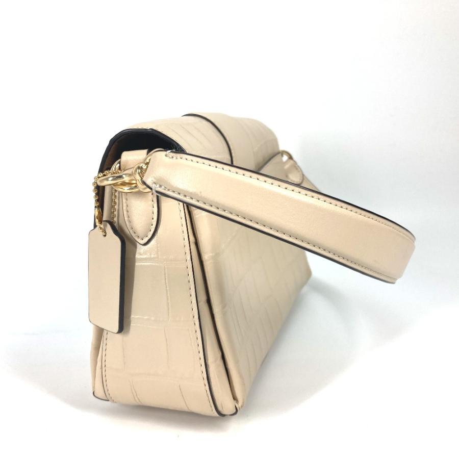 COACH コーチ CE605 馬車金具 グレース ショルダー バッグ 2WAYバッグ 斜め掛け ハンドバッグ ショルダーバッグ. ベージュ【中古】 | COACH | 01