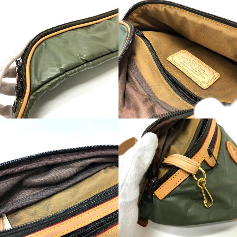 HUNTING WORLD ハンティングワールド ウエストバッグ ウエストポーチ ロゴ ボディバッグ カーキ メンズ【中古】 |  | 08