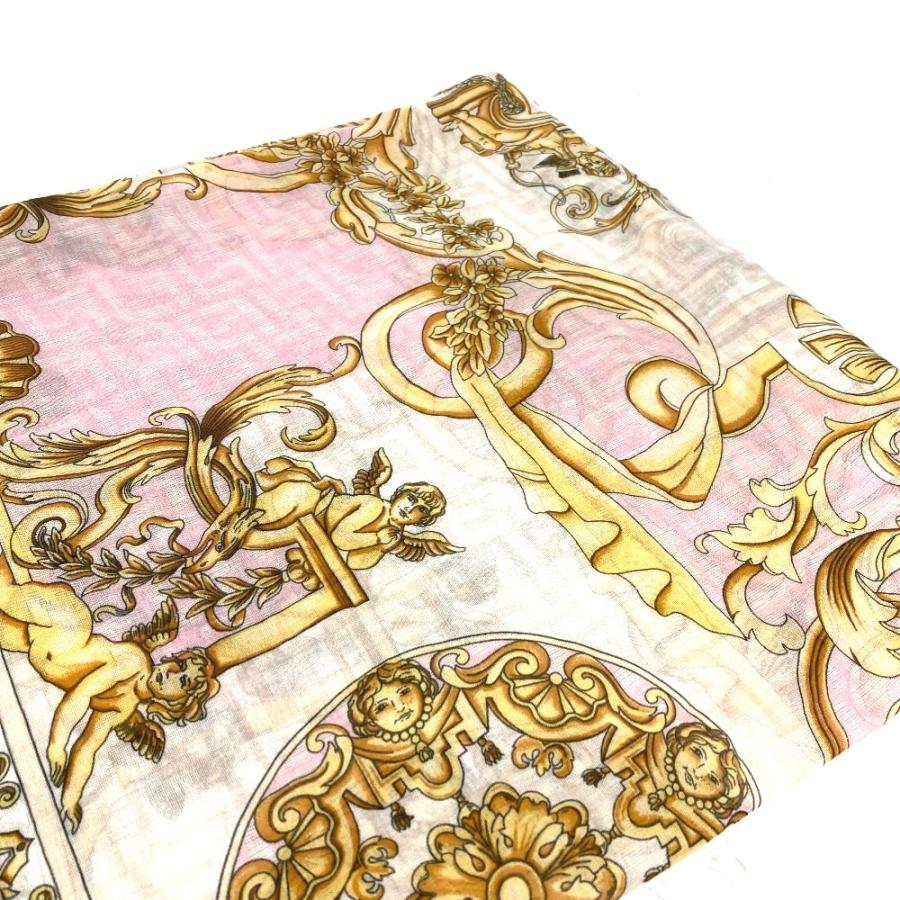 FENDI フェンディ FENDACE フェンダーチェ ズッカ メデューサ ストール シルク100% ヴェルサーチ VERSACE ショール メンズ【中古】 | FENDI | 06