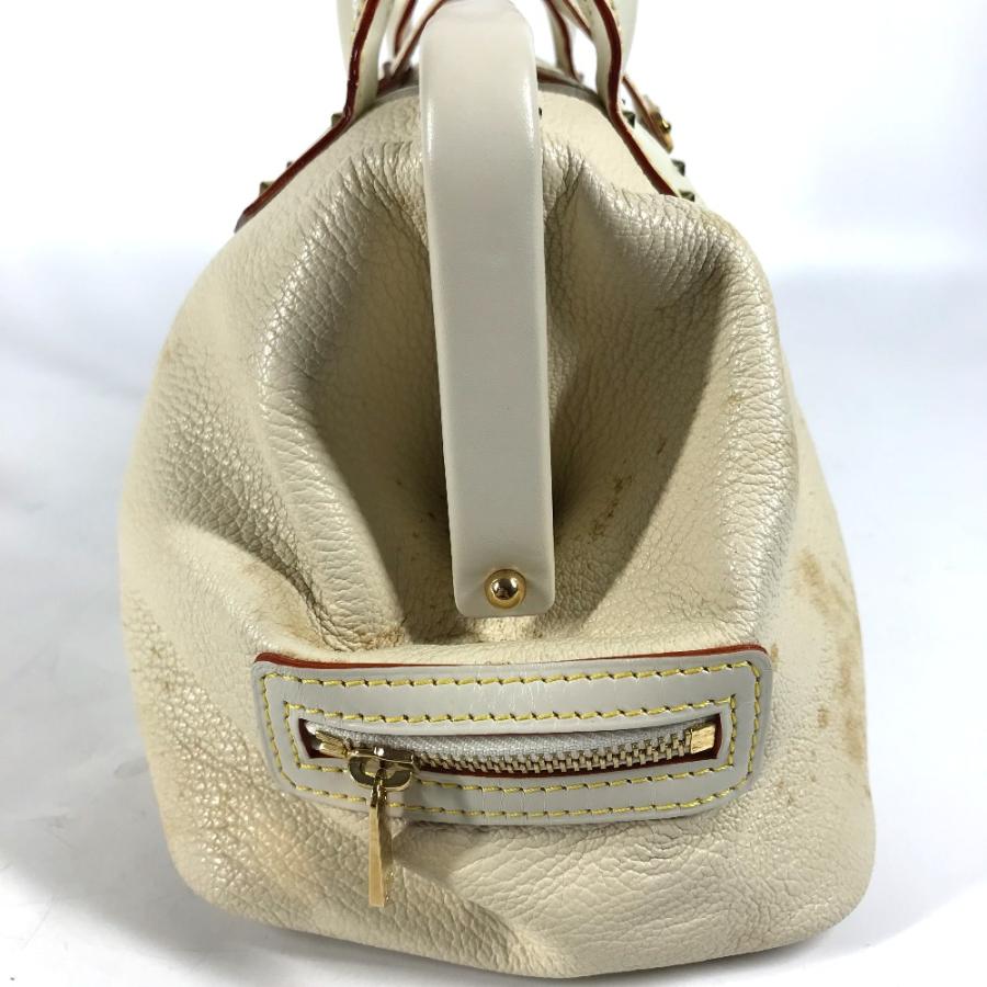 LOUIS VUITTON ルイヴィトン M91811 アンジェニュー PM カバン ドクターバッグ ハンドバッグ スハリ ブロン ホワイト レディース【中古】 | LOUIS VUITTON | 03