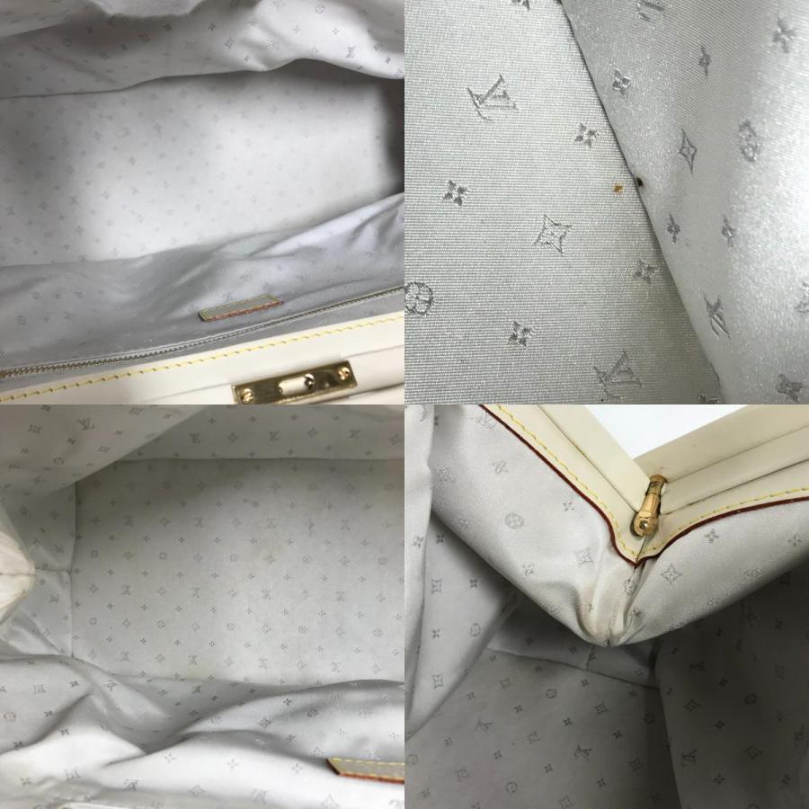 LOUIS VUITTON ルイヴィトン M91811 アンジェニュー PM カバン ドクターバッグ ハンドバッグ スハリ ブロン ホワイト レディース【中古】 | LOUIS VUITTON | 08