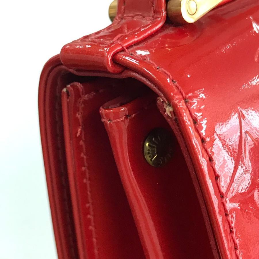 美品★ルイヴィトン ヴェルニ モノグラム ポーチ ミニバッグ 赤 レッド 美品LOUIS VUITTON ルイヴィトン ヴェルニ ポーチ