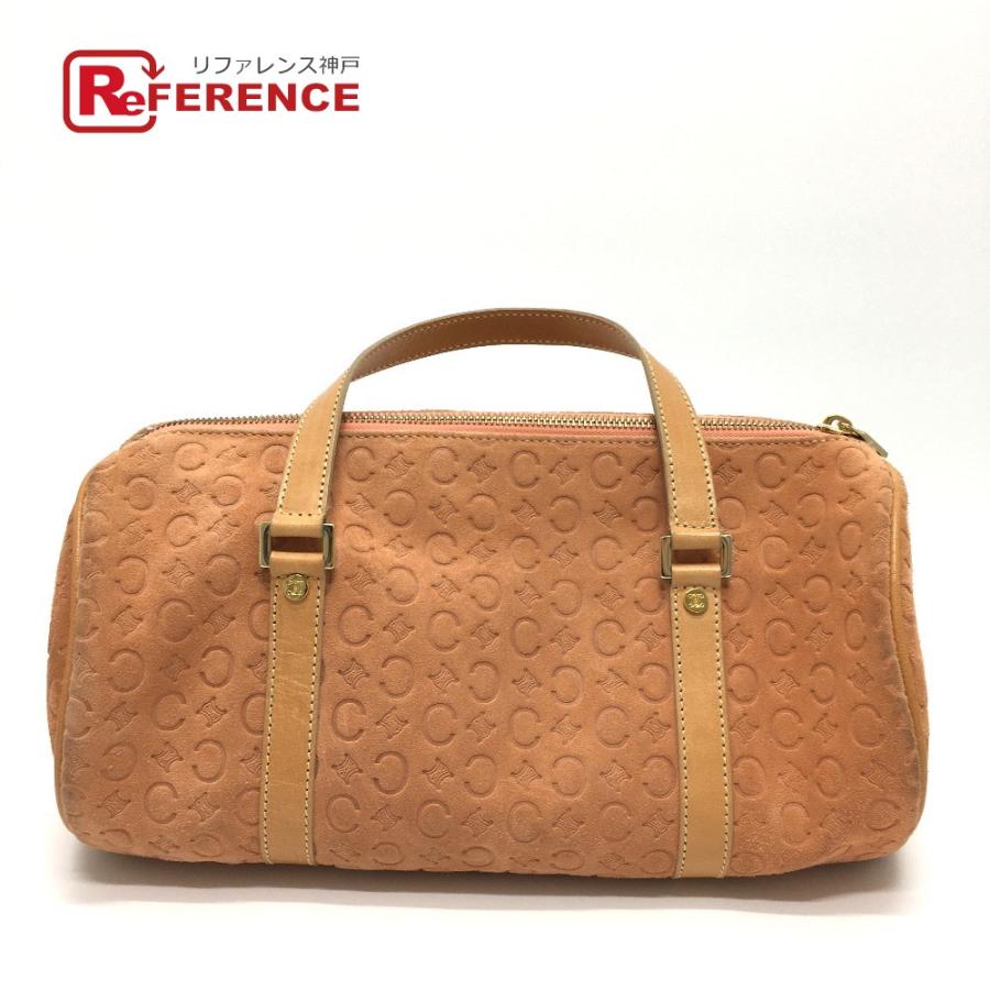 CELINE セリーヌ Cマカダム 筒型 ボストンバッグ ハンドバッグ  