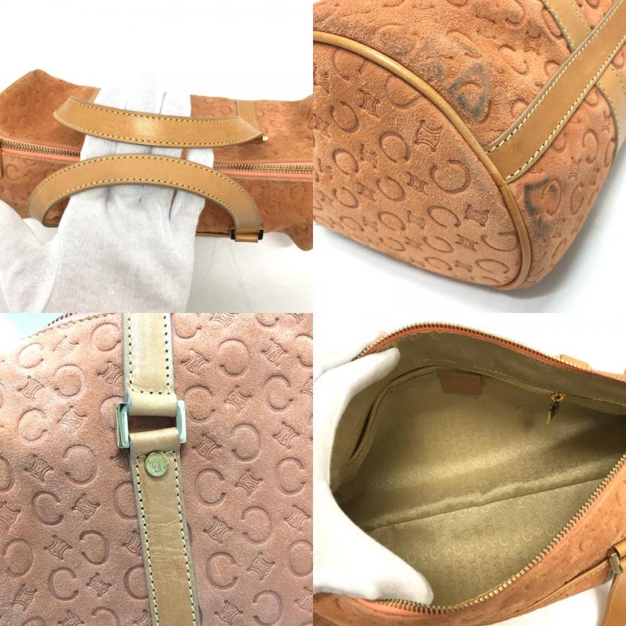 CELINE セリーヌ Cマカダム 筒型 ボストンバッグ ハンドバッグ  