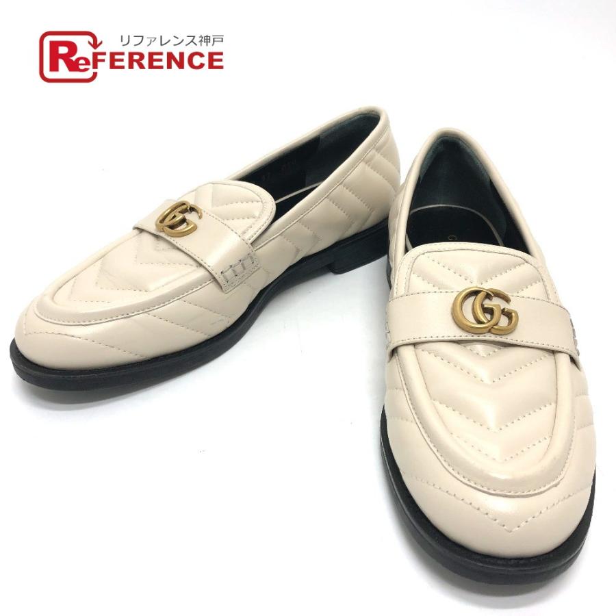 GUCCI 670399 本革　ダブルGキルティングローファー GUCCI グッチ 670399 本革 ダブルG キルティングローファー 36