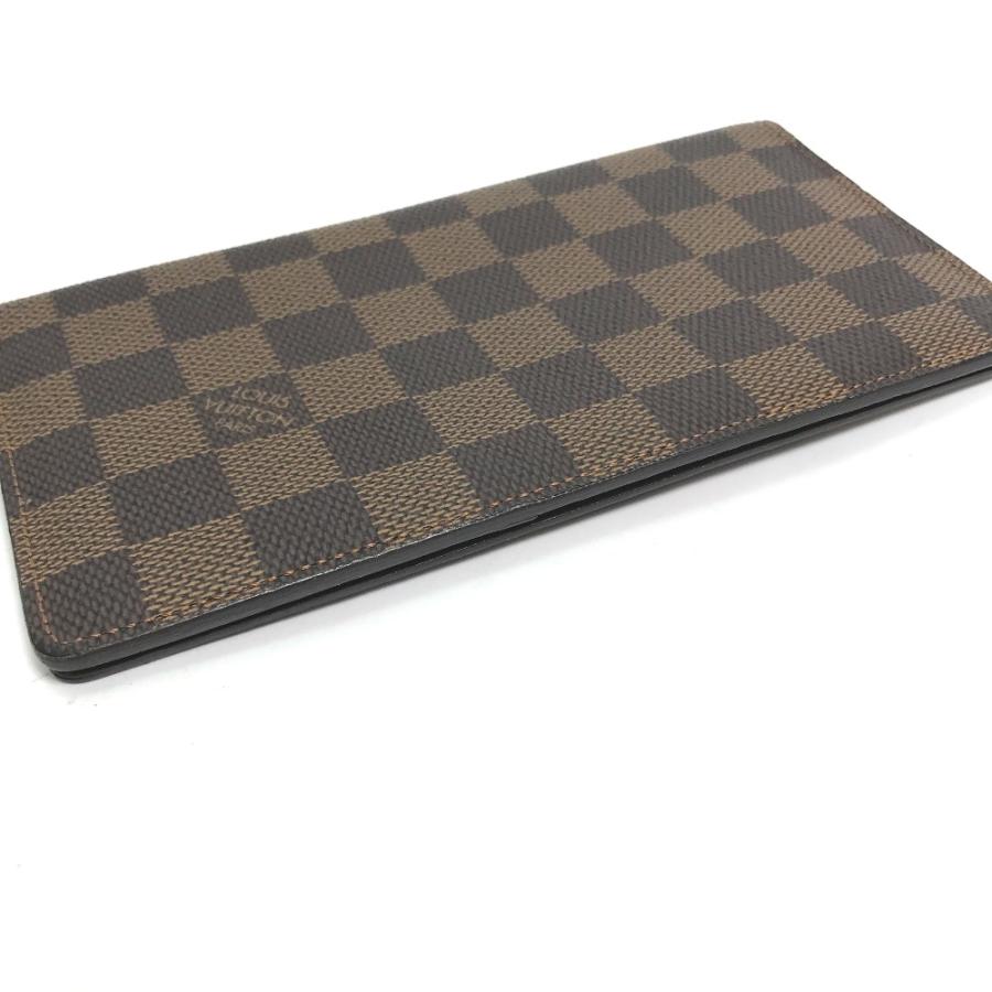 【極美品】ルイヴィトン N61823 札入れ 長財布 レザー ダミエ ブラウン LOUIS VUITTON ルイヴィトン N61823 ポルトバルール・カルト